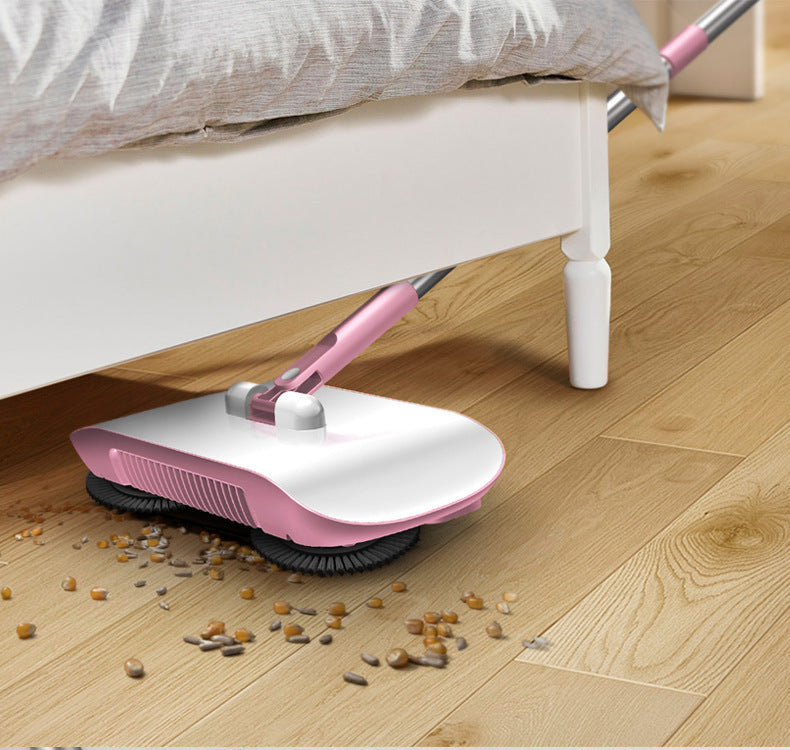 Hand Push Sweeper Household Broom Dustpan Mop Floor All-in-one Machine Gift Mop Sweeper null