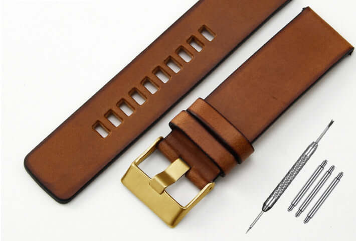 Retro Leather Watch Band Men