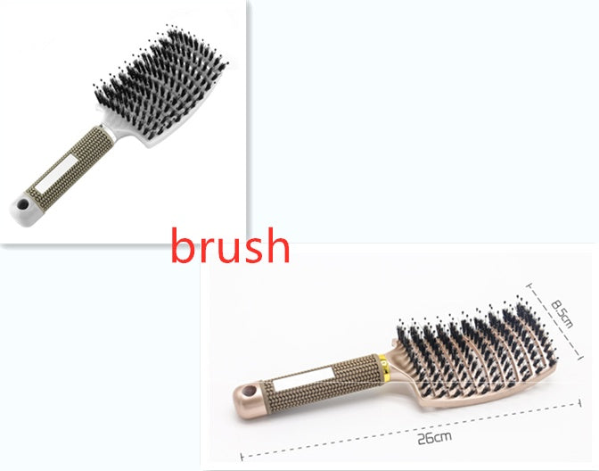 Hairbrush Anti Klit Brushy Haarborstel Women Detangler Hair Brush Bristle Nylon Scalp Massage  Teaser Hair Brush Comb null