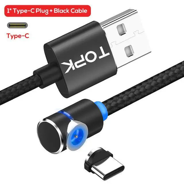 Magnetic Cable Micro Usb Cable 360 Degree Rotate Magnetic Charge Phone Charging Cord Wire null