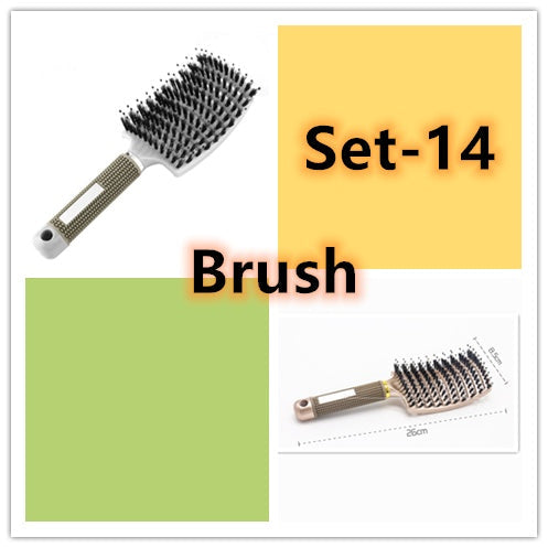 Hairbrush Anti Klit Brushy Haarborstel Women Detangler Hair Brush Bristle Nylon Scalp Massage  Teaser Hair Brush Comb null