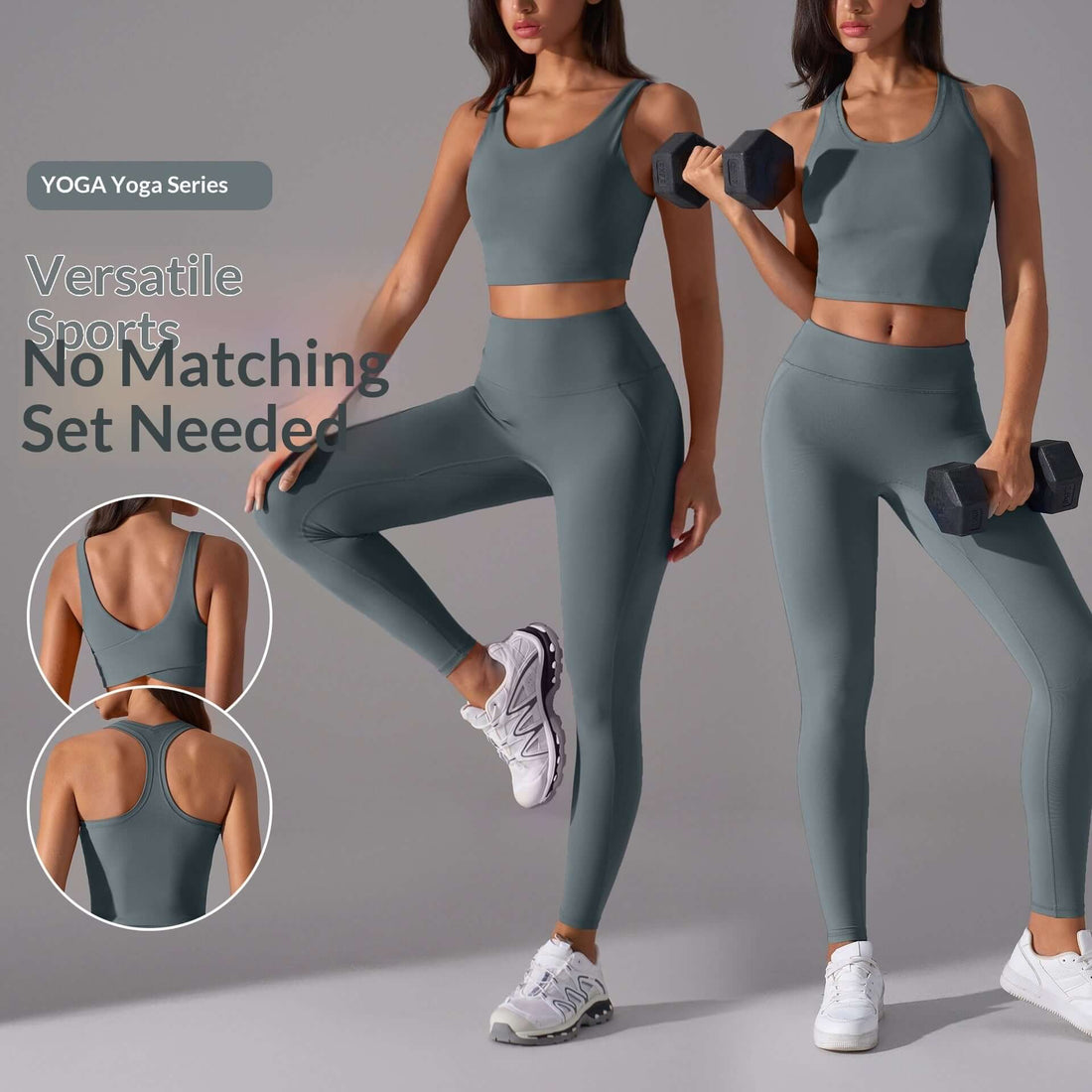 High Waisted Butt Lifting Yoga Pants Womens Stretchy Tummy Control Cropped Pants For Fitness