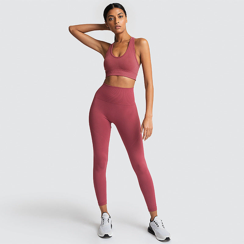 Seamless Gym Set Nylon Woman Sportswear null