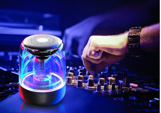 Portable Speakers Bluetooth Column Wireless Bluetooth Speaker Powerful Bass Radio with Variable Color LED Light null