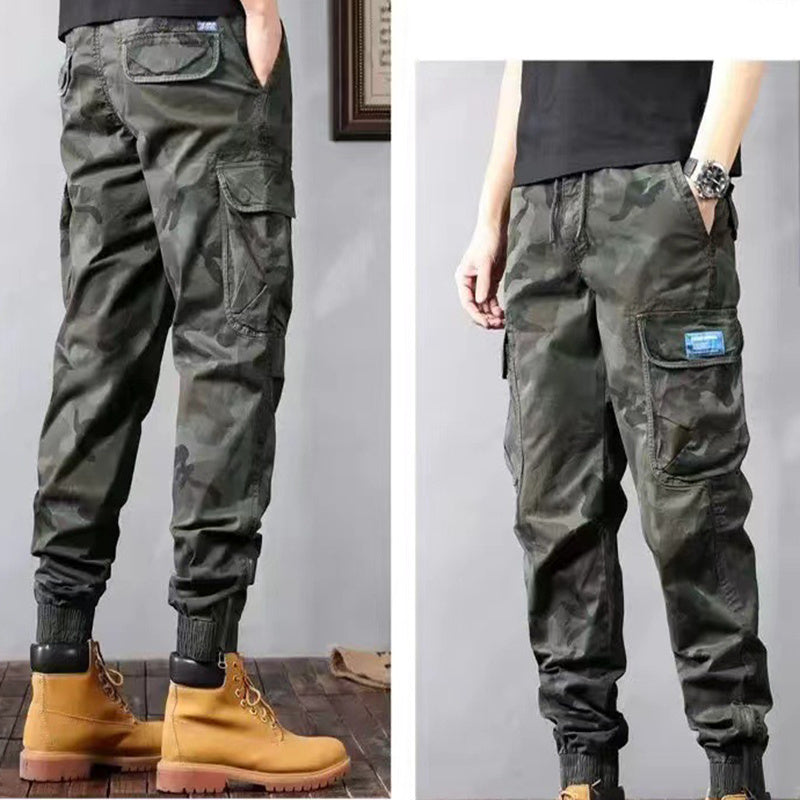 Camouflage Cargo Pants Men's Trousers With Pockets Fashion Casual Loose Tapered Pants null