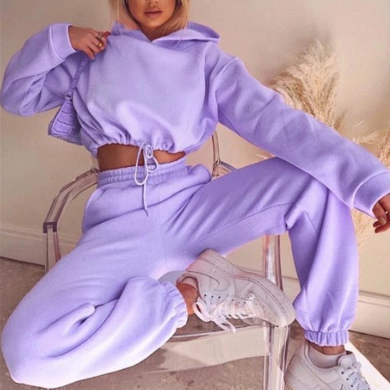 Jogging Suits For Women 2 Piece Sweatsuits Tracksuits Sexy Long Sleeve HoodieCasual Fitness Sportswear null