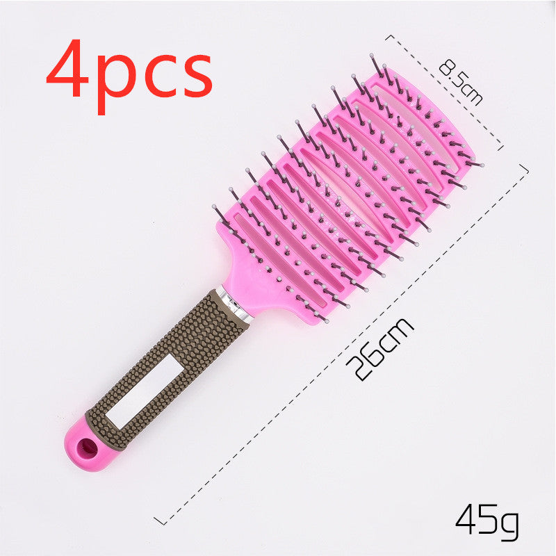 Hairbrush Anti Klit Brushy Haarborstel Women Detangler Hair Brush Bristle Nylon Scalp Massage  Teaser Hair Brush Comb null