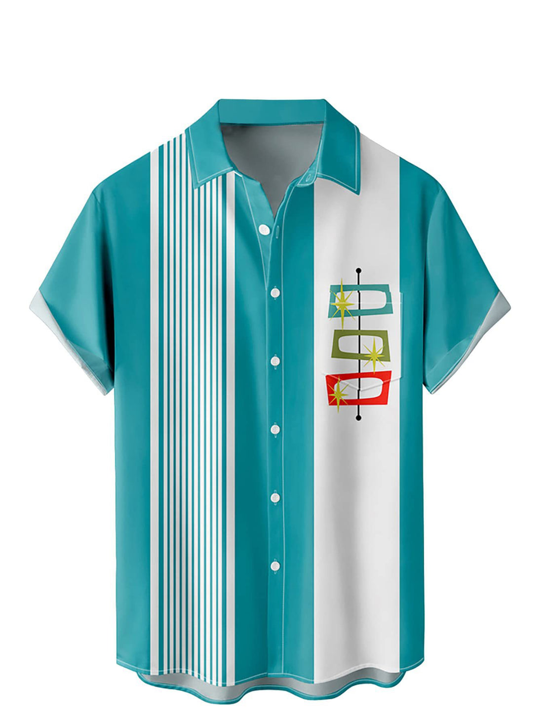 Men's Casual Printing Short Sleeve Shirt Plus Size