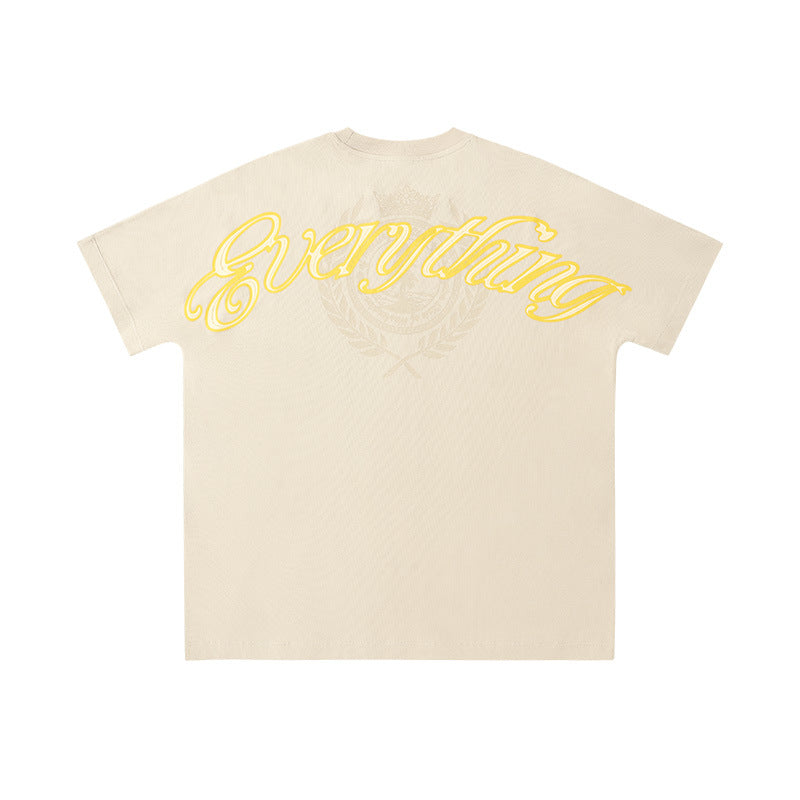 Street Tide Brand Pure Cotton Loose Short Sleeve Top