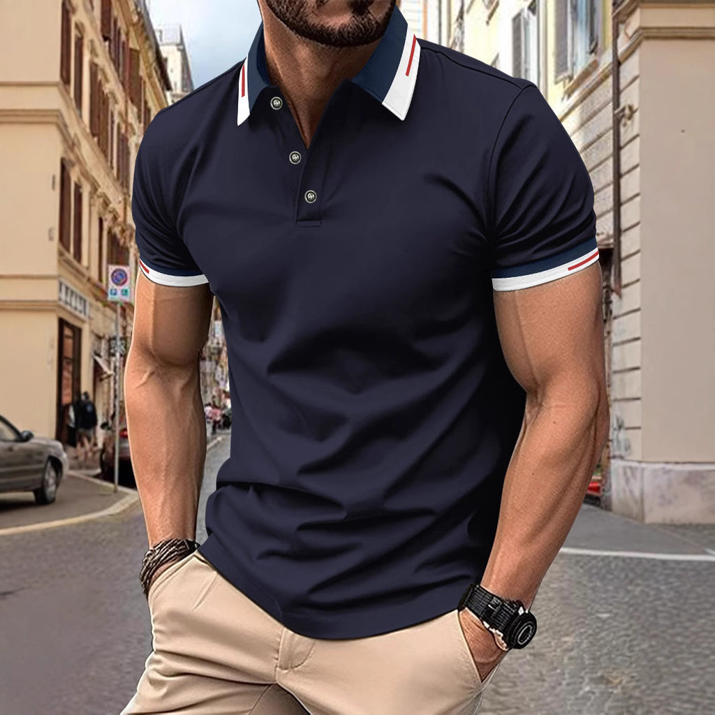 Button Men's Casual Polo Shirt