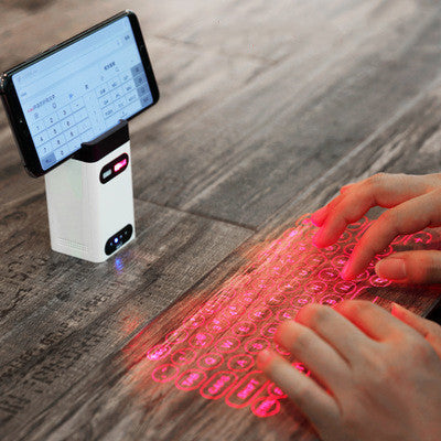 LEING FST Virtual Laser Keyboard Bluetooth Wireless Projector Phone Keyboard For Computer Pad Laptop With Mouse Function null