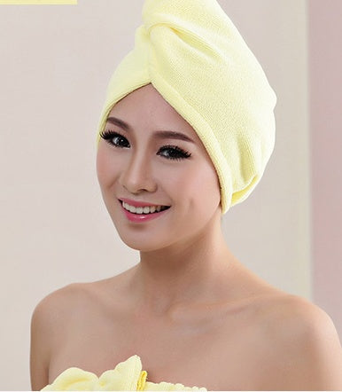 Women's Hair Dryer Cap, Absorbent Dry Hair Towel null