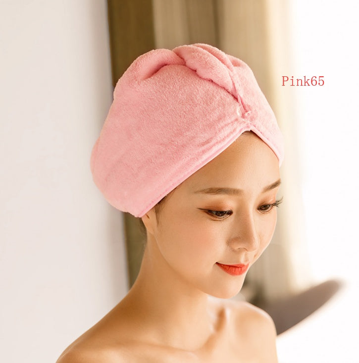 Women's Hair Dryer Cap, Absorbent Dry Hair Towel null