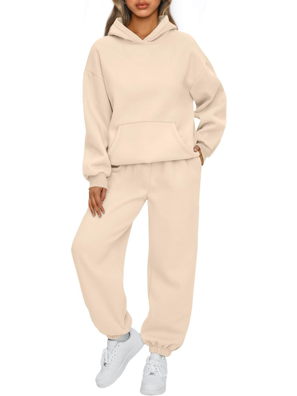 Autumn And Winter New Women's Casual Hooded Sportswear Long Pajama Set null