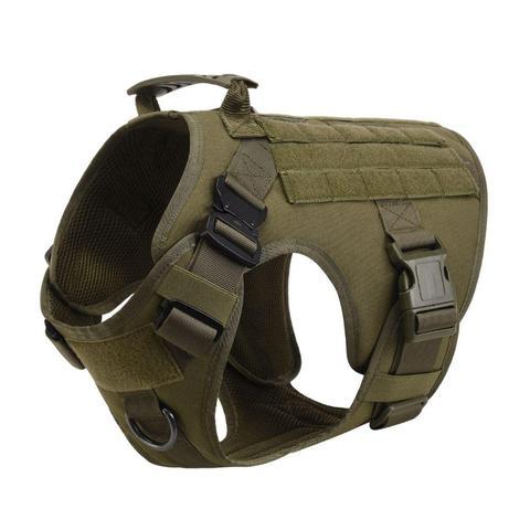 Military Tactical Dog Harness German Shepherd Adjustable Pet Dog Back null