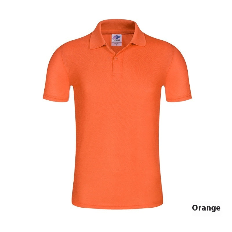 Slim-fit Solid Color Polo Collar Short Sleeve