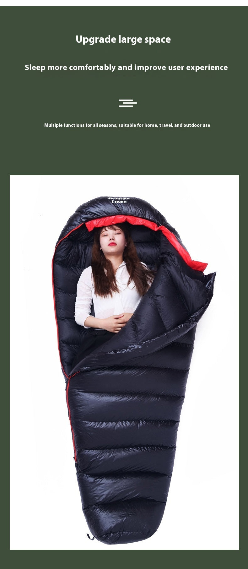 Ultralight Mummy Down-filled Sleeping Bag null