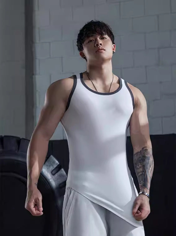 Men's Casual Exercise Sleeveless I-shaped Vest