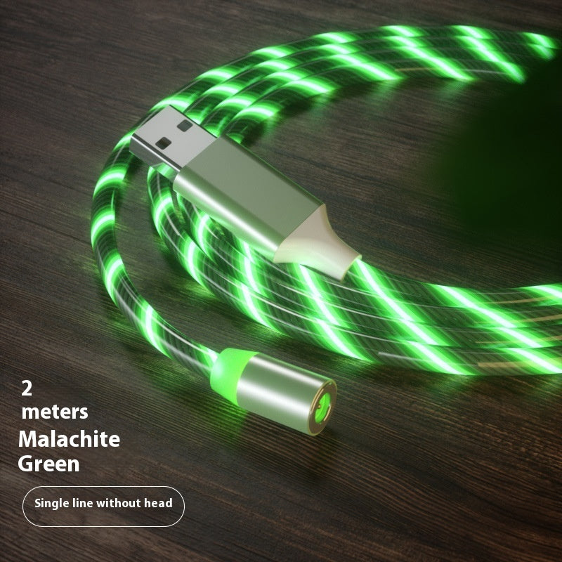 Magnetic Charging Cable Streamer Fast Charging Cable Lighting Micro USB Cable LED Magnet Charger Type-C Cable null