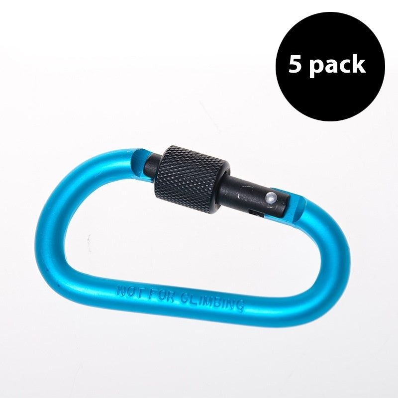 5 Backpacks D-type Hanging Buckle Hanger Outdoor Multifunctional Climbing Button Carabiner null