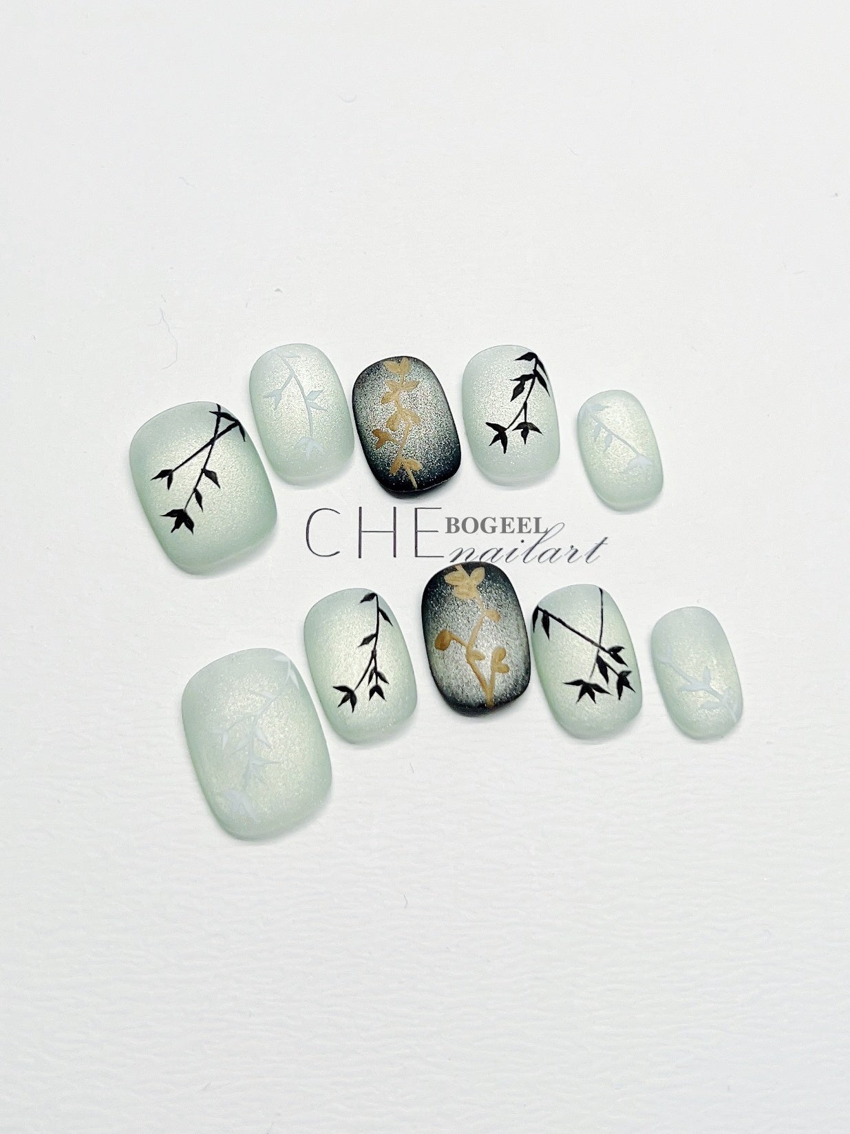 Summer Short Square Round Manicure Fake Nail Tip