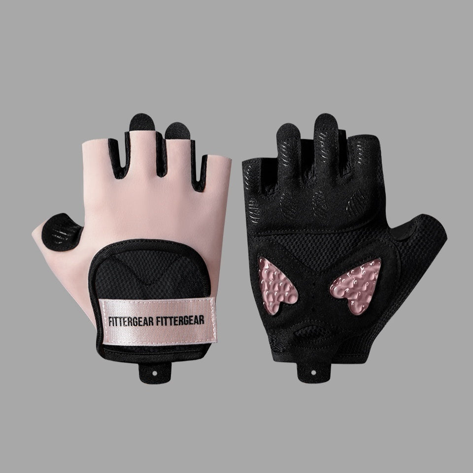 Sports And Fitness Gloves With Breathable Half Fingers null