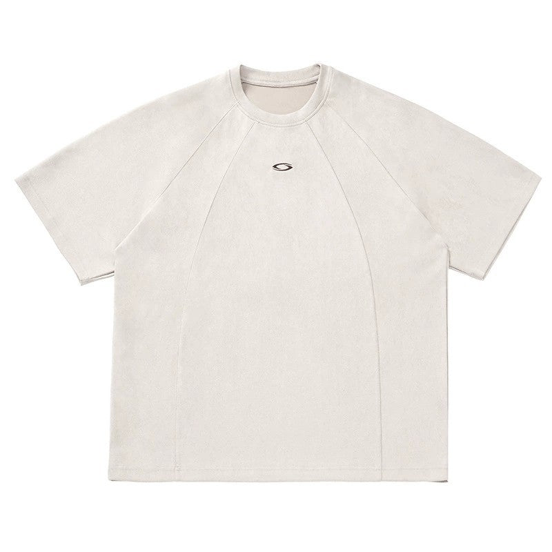 Three-dimensional Split Stitching Design Short-sleeved T-shirt Men's Summer New