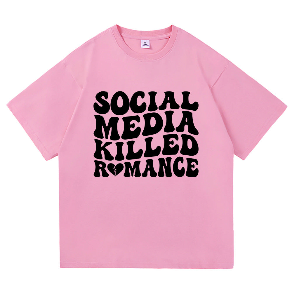 Fashionable Men's And Women's Short Sleeves