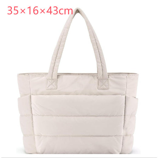 Women's Cotton Handbag Large Zipper Travel Essential null