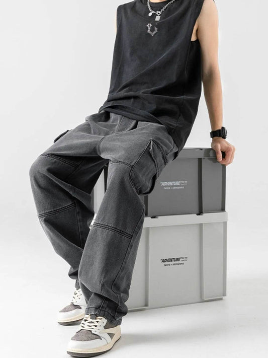 Men's Plus Size Baggy Jeans with Pockets - Update Avenue 