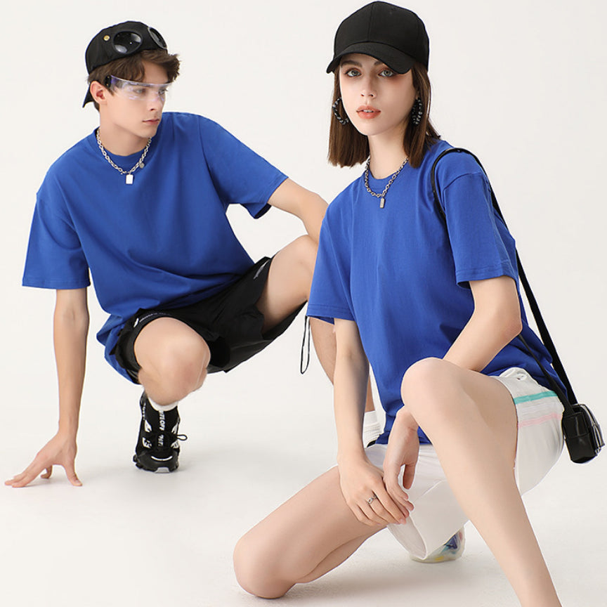 Loose Cotton Short Sleeved Printed T-shirt