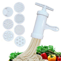 Manual Noodle Maker Press Pasta Maker Machine Crank Cutter Cookware With 5 Pressing Molds Making Spaghetti Kitchen Cooking Tools with 5 molds