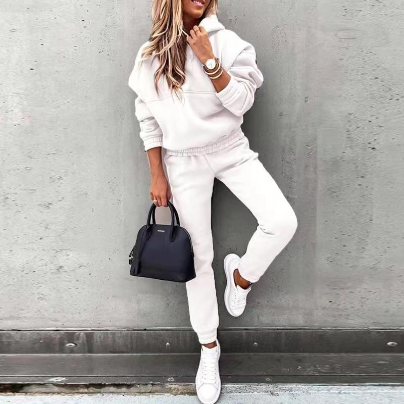 Women's New Hooded Sweatshirt Sports Suit null