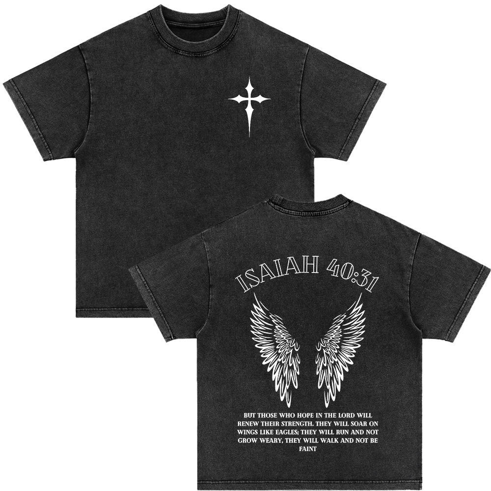 An Sngth Bible Verse Retro Washed T-shirt