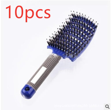 Hairbrush Anti Klit Brushy Haarborstel Women Detangler Hair Brush Bristle Nylon Scalp Massage  Teaser Hair Brush Comb null