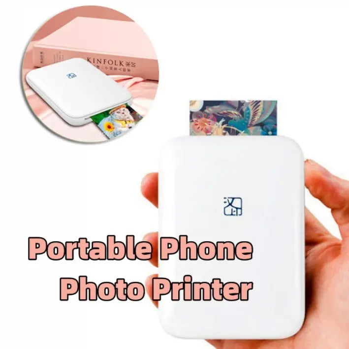 Color Photo Printer Portable Full Color Wireless Photo Printer USB Bluetooth Thermal Sublimation Printer null