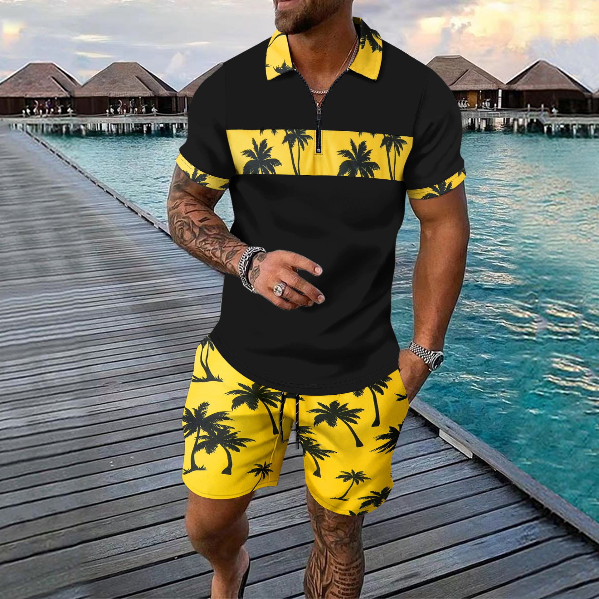 Summer New Men Leisure Set