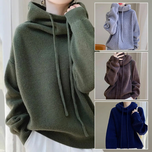 Women's Sweater Thicken Lazy Style All-match Long-sleeved Autumn Winter Warm Casual Sweater For Women null