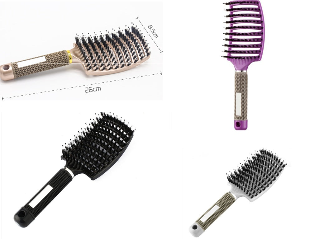 Hairbrush Anti Klit Brushy Haarborstel Women Detangler Hair Brush Bristle Nylon Scalp Massage  Teaser Hair Brush Comb null