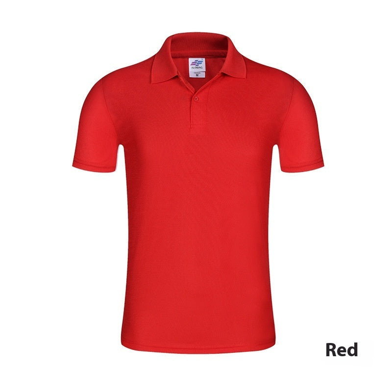 Slim-fit Solid Color Polo Collar Short Sleeve