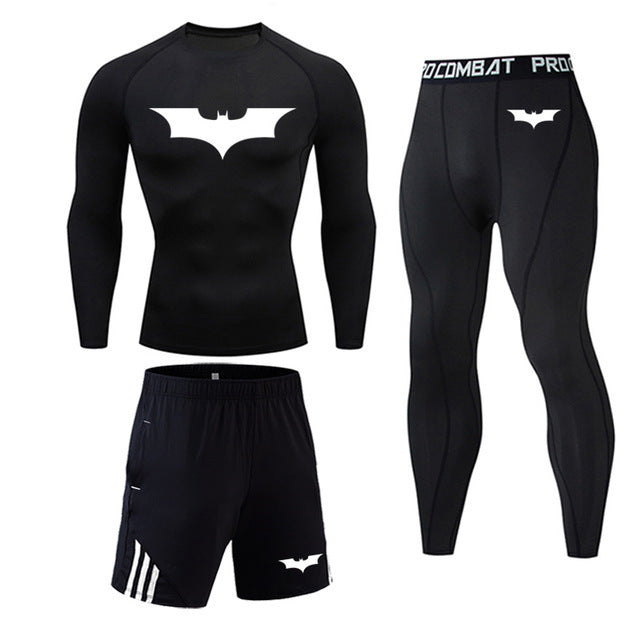 Men's sportswear quick-drying fitness suit gym fitness clothes null