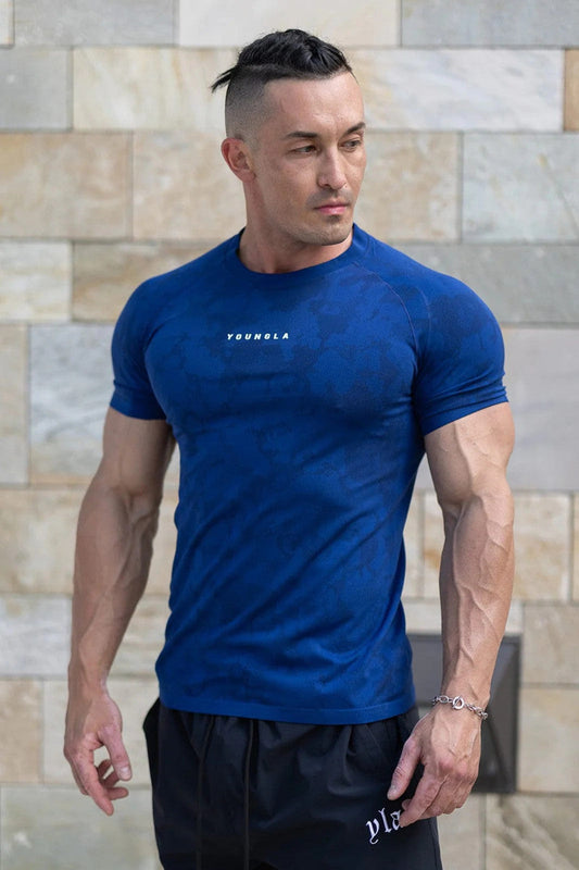 Workout Clothes Camouflage Sports T-shirt Men null