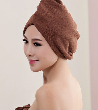 Women's Hair Dryer Cap, Absorbent Dry Hair Towel null