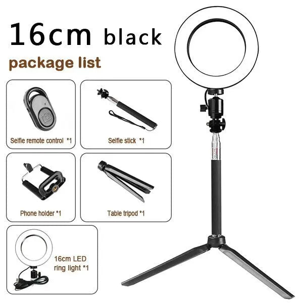 Compatible with Apple, Tripod Fill Light Live Bracket Beauty Light Set Ring Light null