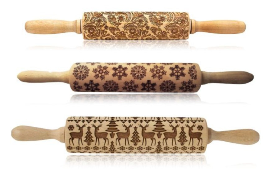 Rolling Pin Christmas Embossing null