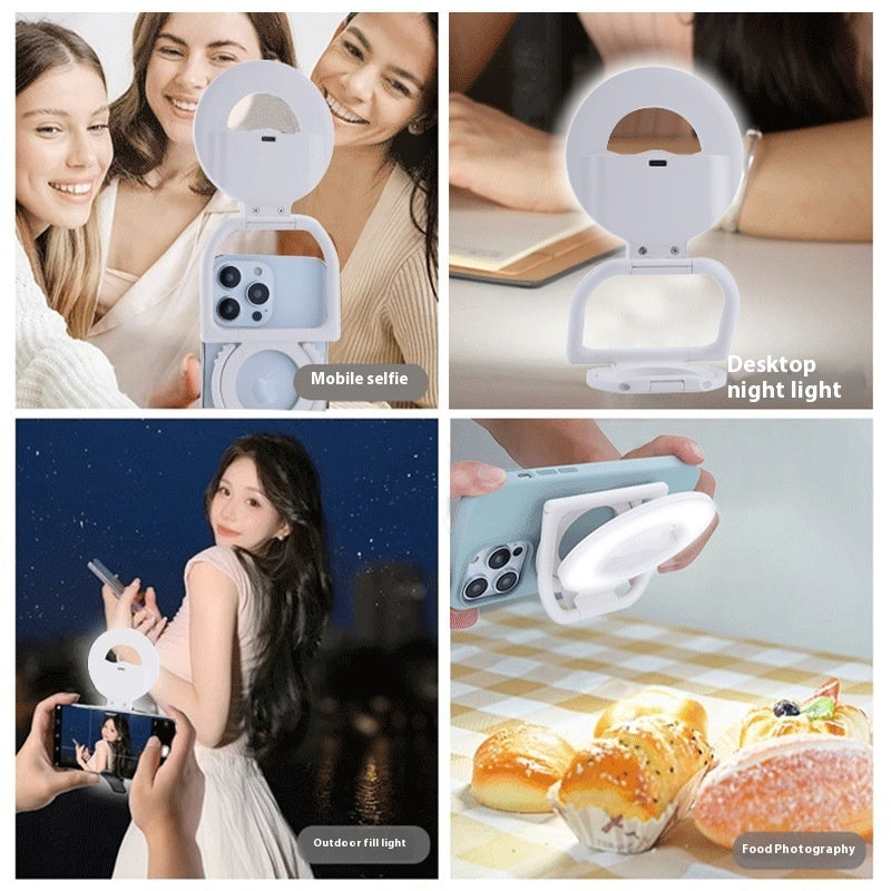 Portable Magnetic Phone Case Multifunctional Beauty Fill Light null