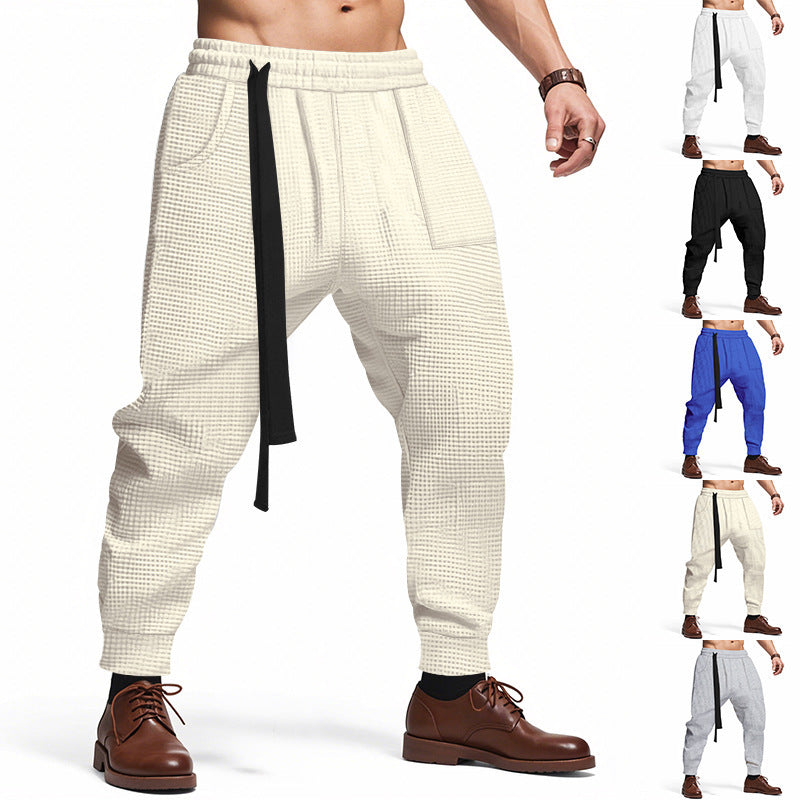 Men's Casual Pants Loose Ankle-tied Trousers Fashion Mens Clothing Men Clothing Men Wears null