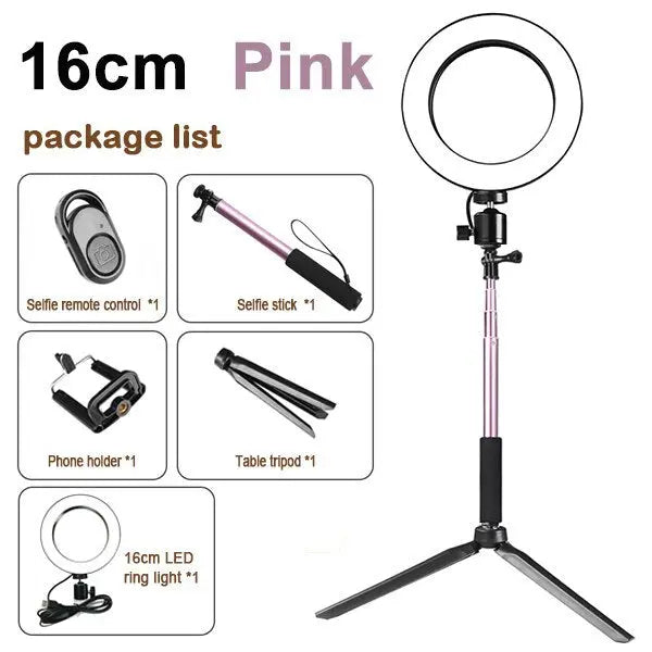 Compatible with Apple, Tripod Fill Light Live Bracket Beauty Light Set Ring Light null