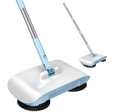 Hand Push Sweeper Household Broom Dustpan Mop Floor All-in-one Machine Gift Mop Sweeper null