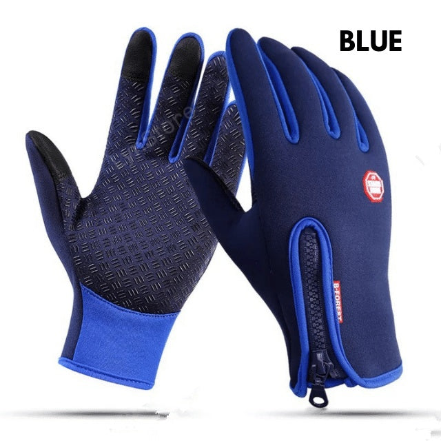 Winter Gloves Touch Screen Riding Motorcycle Sliding Waterproof Sports Gloves With Fleece null